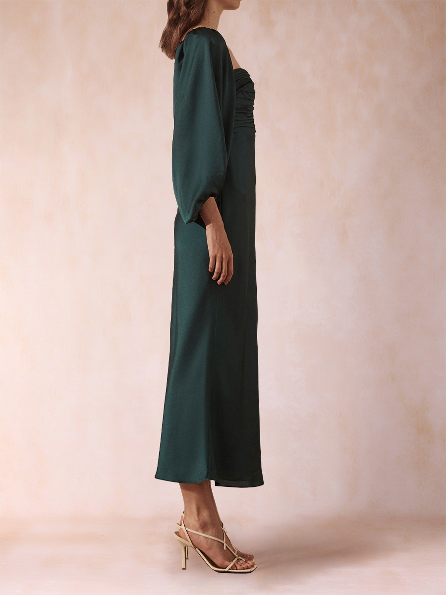 Sheath/Column Sweetheart Ruched Long Sleeves Elegant Mother of the Bride Dresses