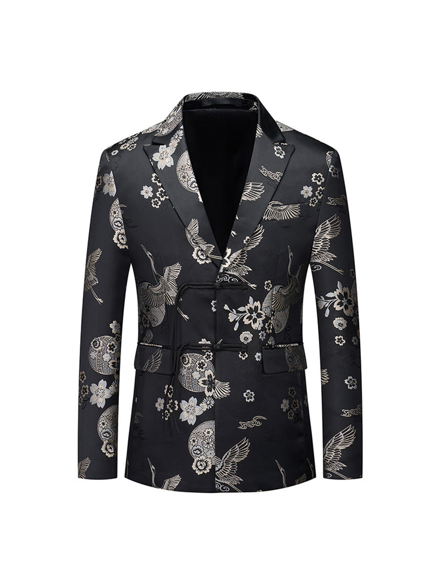 Tailored Fit Single Breasted Two-button Men's Party Jacket