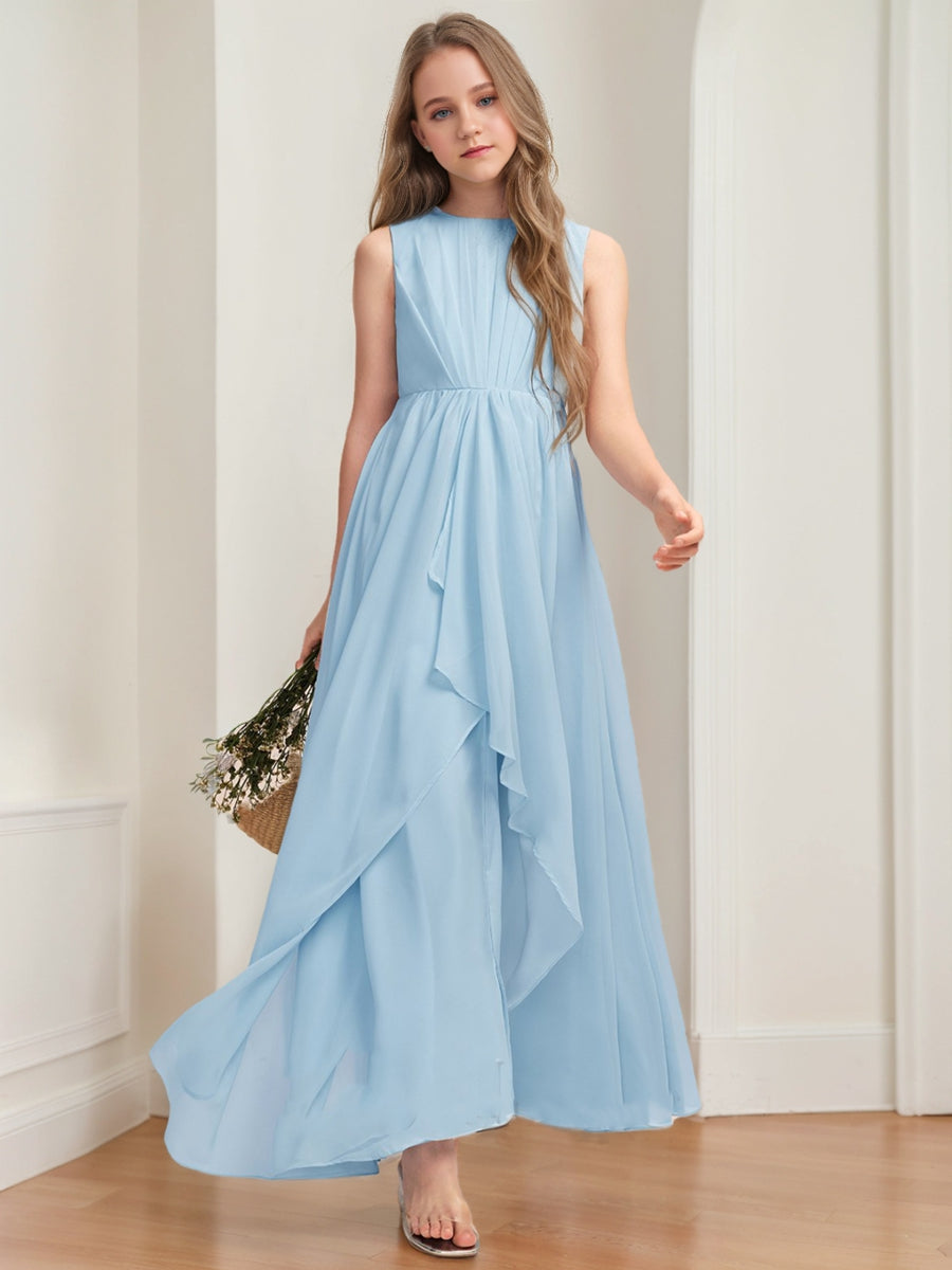 levkoff junior bridesmaid dresses Halter Floor-Length Chiffon Junior Bridesmaid Dress