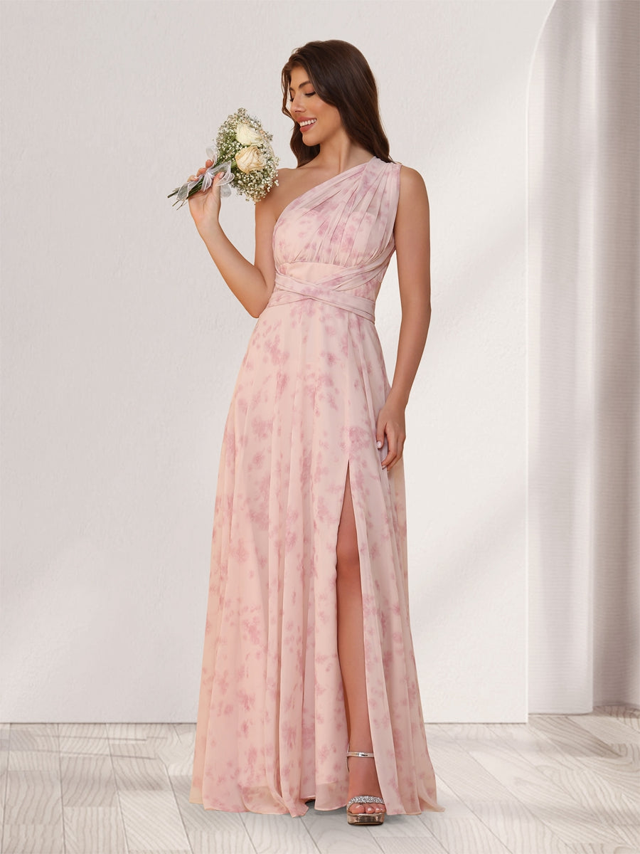 Lavetir A-Line/Princess Convertible Infinity Bridesmaid Dresses with Pleats 2026