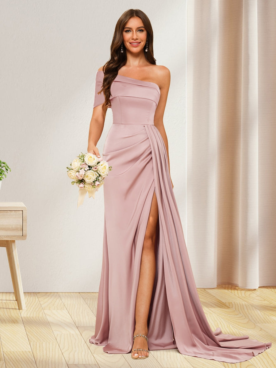 Infinity Dress With Satin Dusty Rose And Blush Bridesmaid Dresses