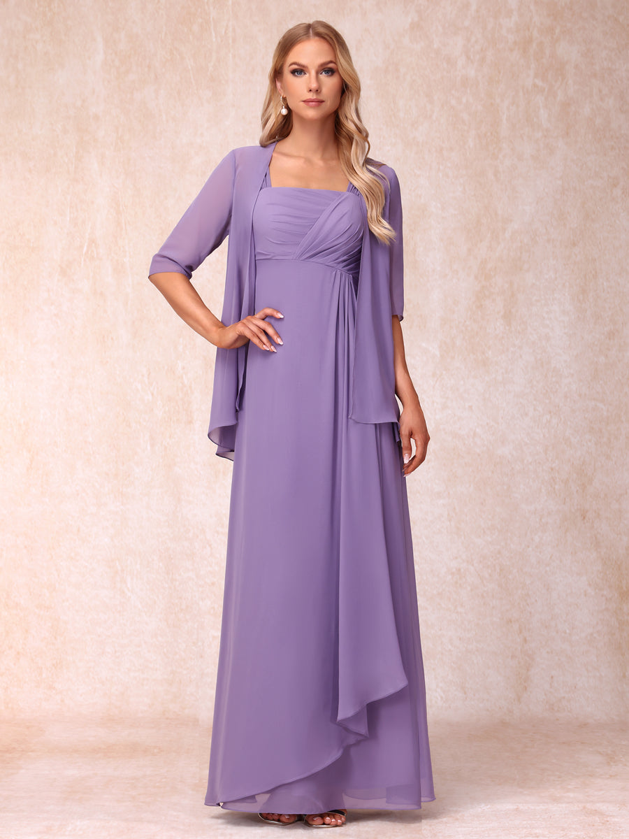 mother of the bride a line dresses A-Line V-Neck Sleeveless with Split Side Graceful and refined Lavetir 2026 Mother of the
