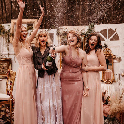 What material should I choose for bridesmaid dresses?