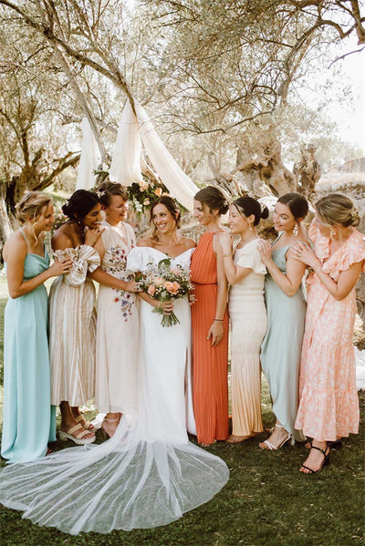 Popular styles for plus-size bridesmaid dresses