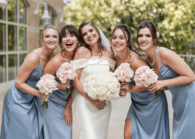 Bouquet and Flower Options to Match Dusty Rose Bridesmaid Dresses