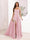 A-Line Square Neck Split Side Floor Length Bridesmaid Dresses