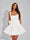 A-Line Square Neck Sequin Short Homecoming Dresses with Bow