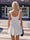 A-Line/Princess Square Neck Sleeveless Short/Mini Homecoming Dresses With Bowknot & Sequins