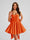 A-Line Square Neck Pleated Short Homecoming Dresses with Bow