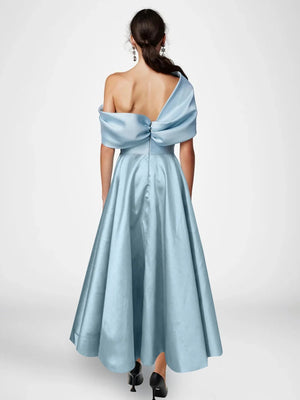 A-Line/Princess Ankle-Length Sleeveless Off-the-shoulder Mother of the Bride Dresses with Ruffles