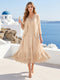 Chiffon V-Neck 3/4 Sleeves Mother of the Bride Dresses With Appliques
