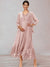 Chiffon V-Neck 3/4 Sleeves Mother of the Bride Dresses With Appliques