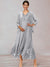 Chiffon V-Neck 3/4 Sleeves Mother of the Bride Dresses With Appliques