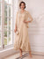 A-Line/Princess V-Neck 3/4 Sleeves Ankle-Length Mother of the Bride Dresses with Jacket & Applique