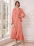 A-Line/Princess V-Neck 3/4 Sleeves Ankle-Length Mother of the Bride Dresses with Jacket & Applique