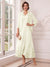A-Line/Princess V-Neck 3/4 Sleeves Ankle-Length Mother of the Bride Dresses with Jacket & Applique