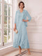 A-Line/Princess V-Neck 3/4 Sleeves Ankle-Length Mother of the Bride Dresses with Jacket & Applique