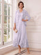 A-Line/Princess V-Neck 3/4 Sleeves Ankle-Length Mother of the Bride Dresses with Jacket & Applique