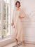 A-Line/Princess V-Neck 3/4 Sleeves Ankle-Length Mother of the Bride Dresses with Jacket & Applique