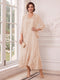 A-Line/Princess V-Neck 3/4 Sleeves Ankle-Length Mother of the Bride Dresses with Jacket & Applique