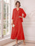 A-Line/Princess V-Neck 3/4 Sleeves Ankle-Length Mother of the Bride Dresses with Jacket & Applique