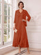A-Line/Princess V-Neck 3/4 Sleeves Ankle-Length Mother of the Bride Dresses with Jacket & Applique