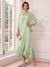 A-Line/Princess V-Neck 3/4 Sleeves Ankle-Length Mother of the Bride Dresses with Jacket & Applique