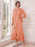 A-Line/Princess V-Neck 3/4 Sleeves Ankle-Length Mother of the Bride Dresses with Jacket & Applique