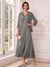 A-Line/Princess V-Neck 3/4 Sleeves Ankle-Length Mother of the Bride Dresses with Jacket & Applique