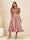 A-Line/Princess V-Neck Puffy Sleeves Tea-Length Evening Dresses
