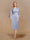 Sheath/Column Scoop Long Sleeves Evening Dresses with Appliques