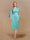 Sheath/Column Scoop Long Sleeves Evening Dresses with Appliques