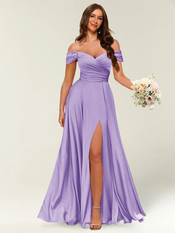 light purple bridesmaid dresses BABARONI Chiffon Lilac Illusion Floor-length Sleeveless Lace A-line, Lilac / US0 The modest design is perfect for any formal occasion Light Purple Bridesmaid Dresses -