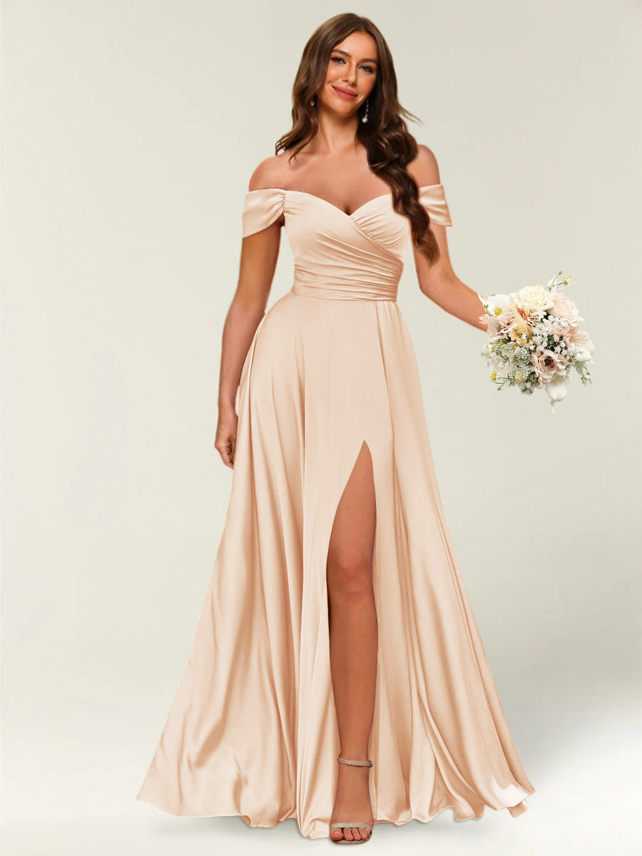 loose formal dresses Pearls Sheer Neckline Evening with Sleeves The mermaid figure is skillfully crafted to adhere tightly to the body before swelling out at the bottom to create a stable Floor-Length Off-the-Shoulder Long Formal Dresses