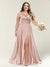 A-Line/Princess One-Shoulder Sleeveless Long Plus Size Bridesmaid Dresses with Split Side