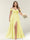 A-Line/Princess One-Shoulder Sleeveless Long Plus Size Bridesmaid Dresses with Split Side