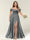 A-Line/Princess One-Shoulder Sleeveless Long Plus Size Bridesmaid Dresses with Split Side