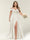 A-Line/Princess One-Shoulder Sleeveless Long Plus Size Bridesmaid Dresses with Split Side