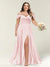 A-Line/Princess One-Shoulder Sleeveless Long Plus Size Bridesmaid Dresses with Split Side