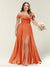 A-Line/Princess One-Shoulder Sleeveless Long Plus Size Bridesmaid Dresses with Split Side