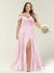 A-Line/Princess One-Shoulder Sleeveless Long Plus Size Bridesmaid Dresses with Split Side