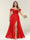 A-Line/Princess One-Shoulder Sleeveless Long Plus Size Bridesmaid Dresses with Split Side