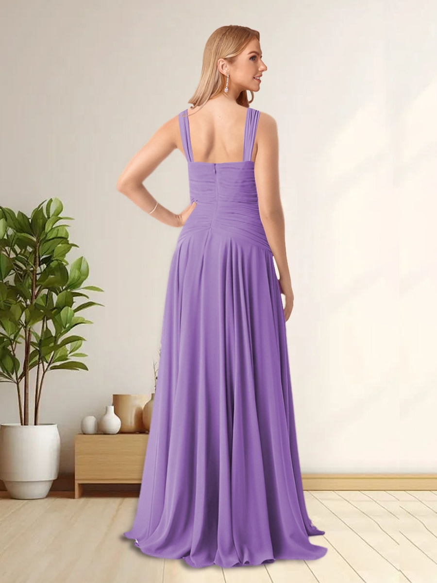 Spaghetti Straps Sleeveless Long Formal Evening Dresses With Ruffles &amp; Jacket
