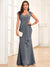 Sheath/Column Sweetheart Floor-Length Mother of the Bride Dresses With Ruffles