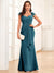 Sheath/Column Sweetheart Floor-Length Mother of the Bride Dresses With Ruffles