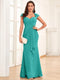 Sheath/Column Sweetheart Floor-Length Mother of the Bride Dresses With Ruffles