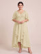 A-Line/Princess V-Neck Asymmetrical Plus Size Mother of the Bride Dresses With Ruffles