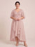 A-Line/Princess V-Neck Asymmetrical Plus Size Mother of the Bride Dresses With Ruffles
