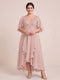 A-Line/Princess V-Neck Asymmetrical Plus Size Mother of the Bride Dresses With Ruffles