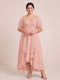 A-Line/Princess V-Neck Asymmetrical Plus Size Mother of the Bride Dresses With Ruffles